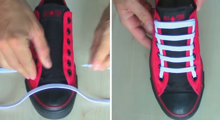 chaussure avec lacet